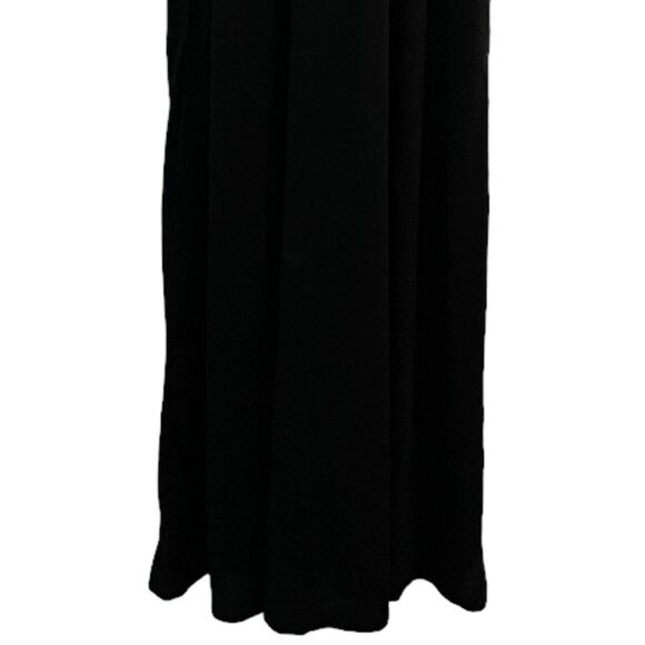 Anama Evereve Twisted Back Side Slits Maxi Black Dress Size‎ L NEW Beachy - Picture 3 of 10